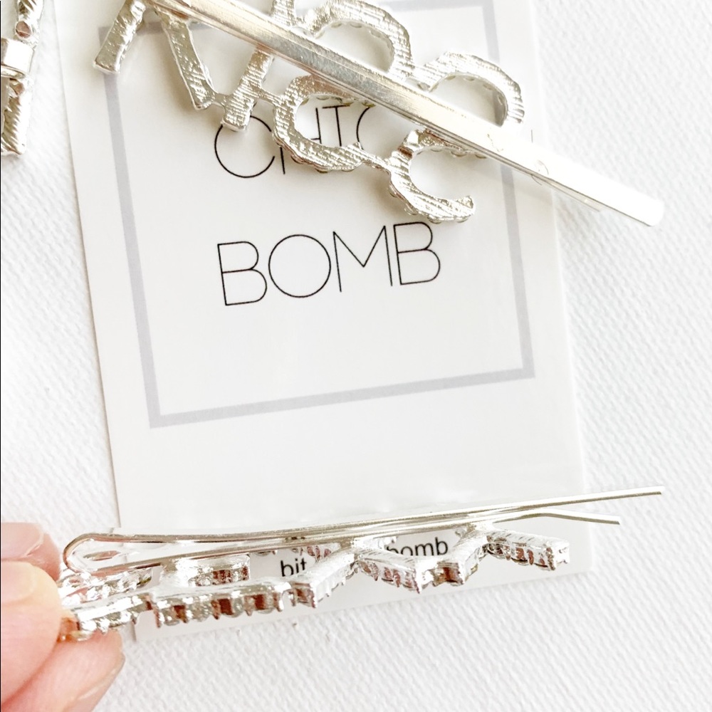 PRETTY Faux Diamond Hair Pins - Picture 5 of 7